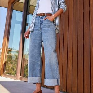 NWT Citizens of Humanity Ayla Baggy Cuffed Crop in Gemini size 28